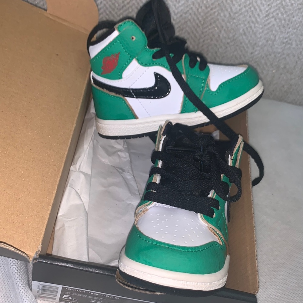Nike Dunks, Green, Kids, Good Condition